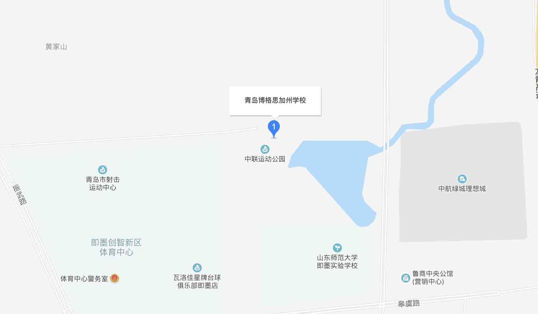 青岛博格思加州学校地址在哪里？